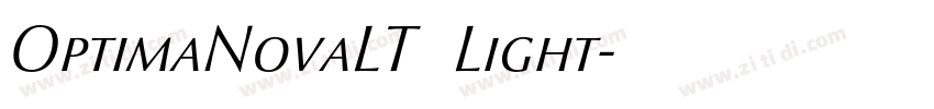 OptimaNovaLT   Light字体转换